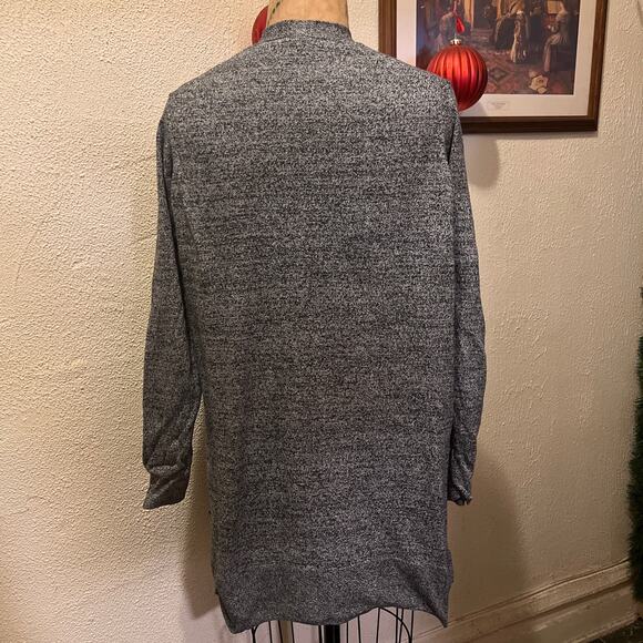 Gap Gray Marled Open Front Cardigan Sweater Size L - Picture 6 of 12